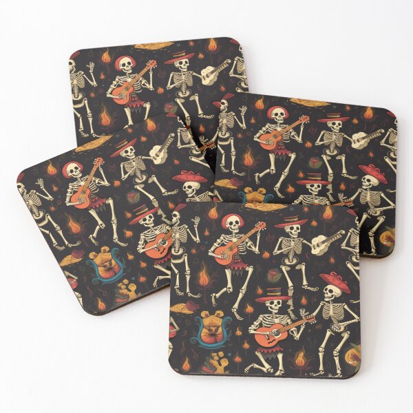 Item preview, Mexican Celebration Skeleton party pattern designed and sold by ZAHARIA DANIELA.