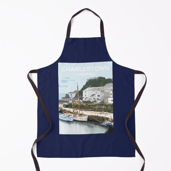 Item preview, Charlestown Cornwall. Cornish gift Kernow Travel location poster, St Austell designed and sold by BarbaraGlebska.