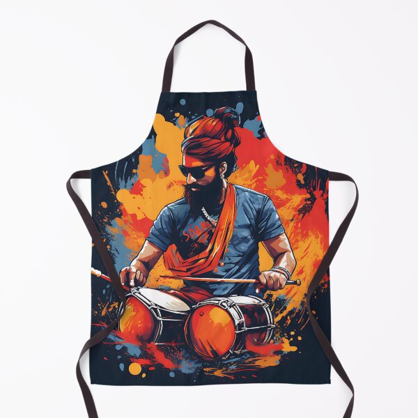 Item preview, Colourful Bhangra Dancer Art designed and sold by PioneerX1.