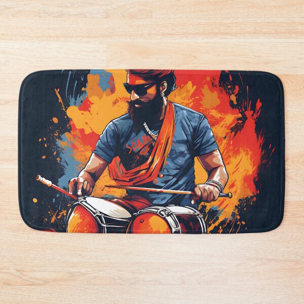 Item preview, Colourful Bhangra Dancer Art designed and sold by PioneerX1.
