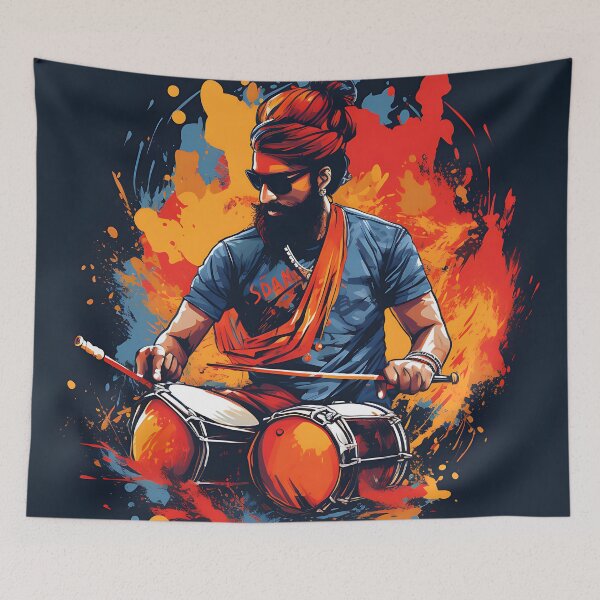 Artikelvorschau, Colourful Bhangra Dancer Art entworfen und verkauft von PioneerX1.
