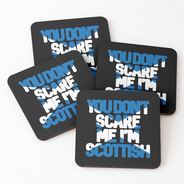 Item preview, You Don't Scare Me I'm Scottish Text Slogan - Saltire Text designed and sold by MacPean.