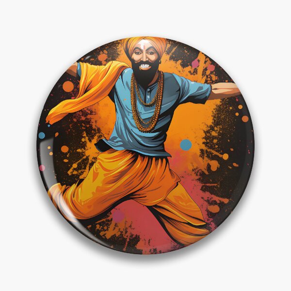 Artikelvorschau, Colourful Bhangra Dancer Art entworfen und verkauft von PioneerX1.