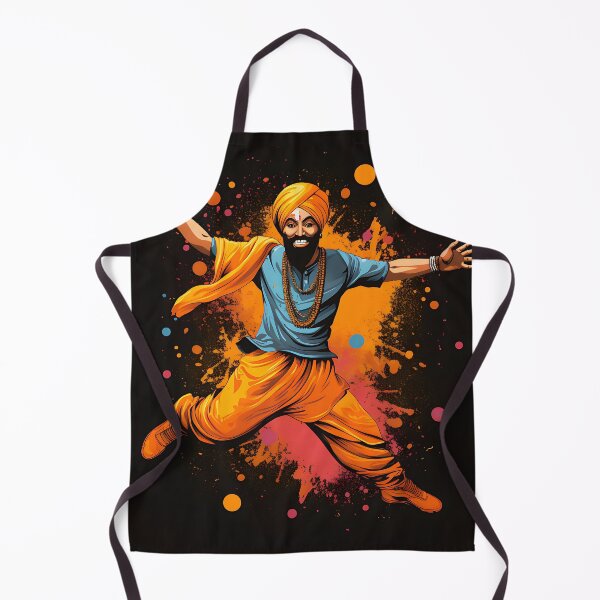 Item preview, Colourful Bhangra Dancer Art designed and sold by PioneerX1.