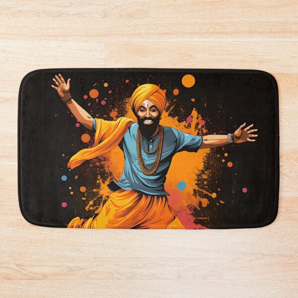 Item preview, Colourful Bhangra Dancer Art designed and sold by PioneerX1.