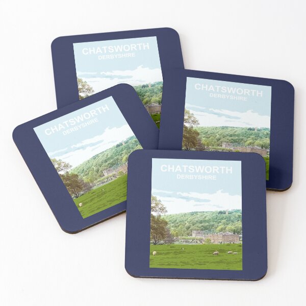 Item preview, Chatsworth Derbyshire Peak District. Travel location poster designed and sold by BarbaraGlebska.