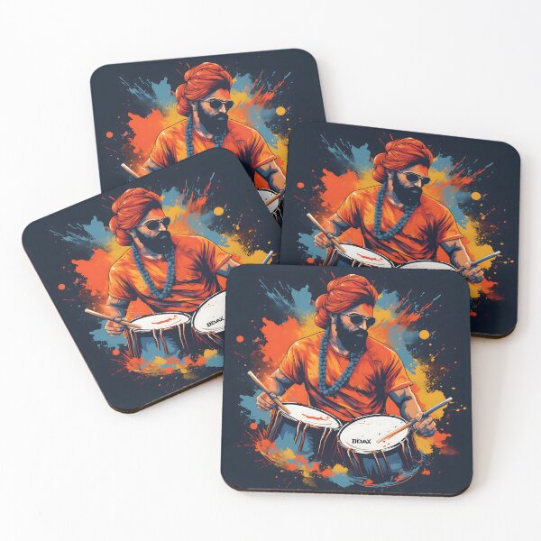 Item preview, Colourful Bhangra Dancer Art designed and sold by PioneerX1.