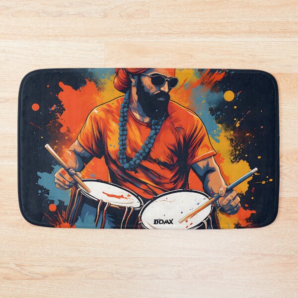 Item preview, Colourful Bhangra Dancer Art designed and sold by PioneerX1.