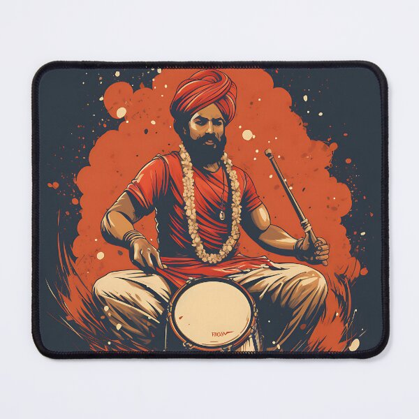 Item preview, Colourful Bhangra Dancer Art designed and sold by PioneerX1.