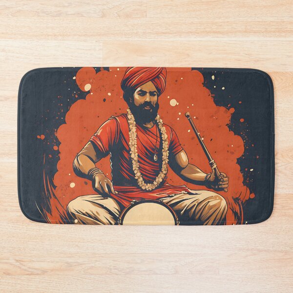 Item preview, Colourful Bhangra Dancer Art designed and sold by PioneerX1.