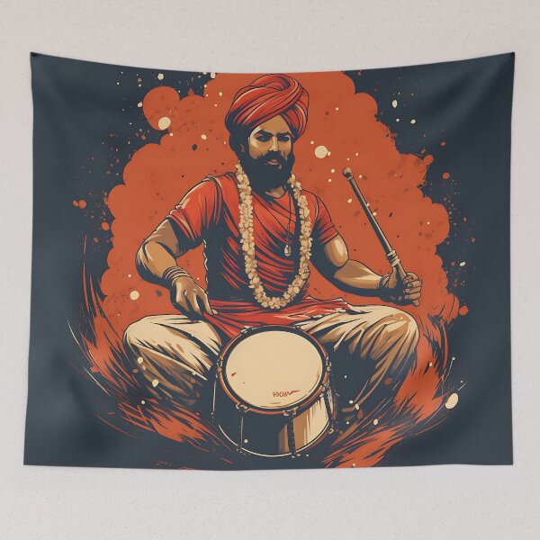 Artikelvorschau, Colourful Bhangra Dancer Art entworfen und verkauft von PioneerX1.