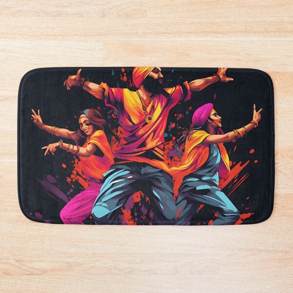 Item preview, Colourful Bhangra Dancers Art designed and sold by PioneerX1.