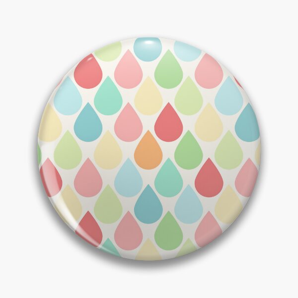 Item preview, Colorful Pastel Raindrop Shape Pattern designed and sold by 29Bumblebee.