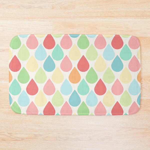 Item preview, Colorful Pastel Raindrop Shape Pattern designed and sold by 29Bumblebee.