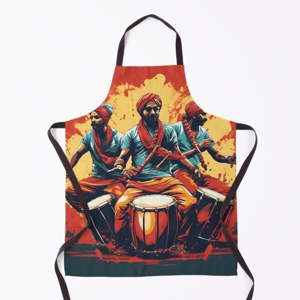 Item preview, Colourful Punjabi Bhangra Dhol Players designed and sold by PioneerX1.