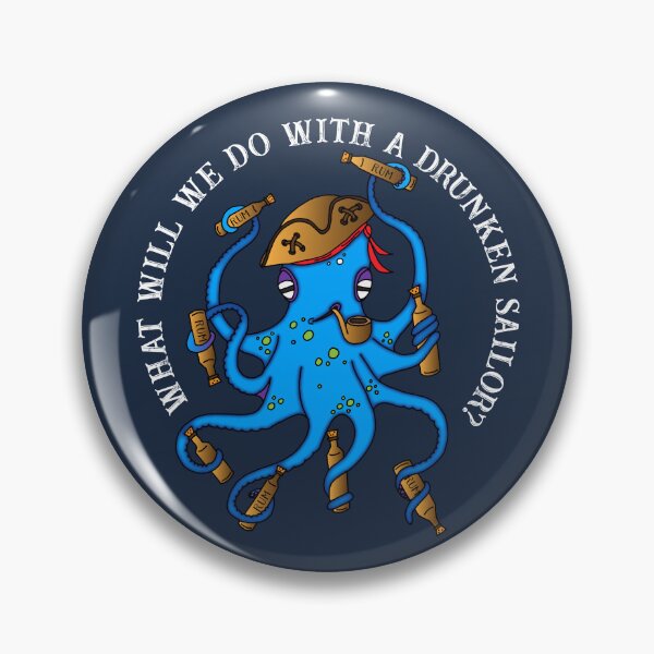 Item preview, Drunken Sailor Octopus Sea Shanty designed and sold by HotHibiscus.