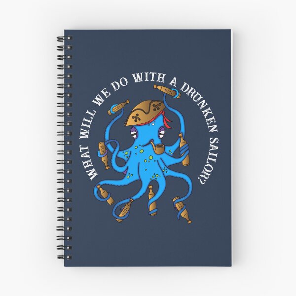 Item preview, Drunken Sailor Octopus Sea Shanty designed and sold by HotHibiscus.