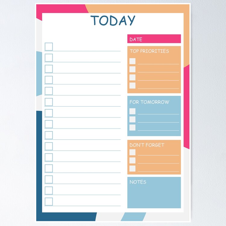 Cute Daily Planner Printable, Editable Daily Planner, to Do List