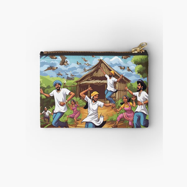 Item preview, Colourful Village Bhangra Dancers Art designed and sold by PioneerX1.