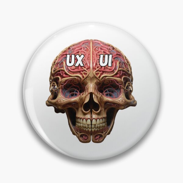 Item preview, Funny UX / UI Designer Brain designed and sold by PrzemekJAS.