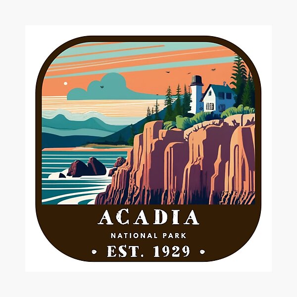 Item preview, Vintage Acadia National Park designed and sold by RabbitK.