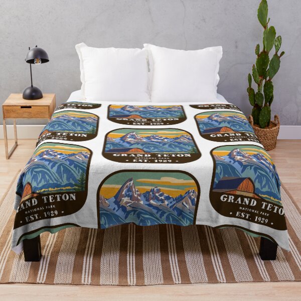 Item preview, Vintage Grand Teton National Park designed and sold by RabbitK.