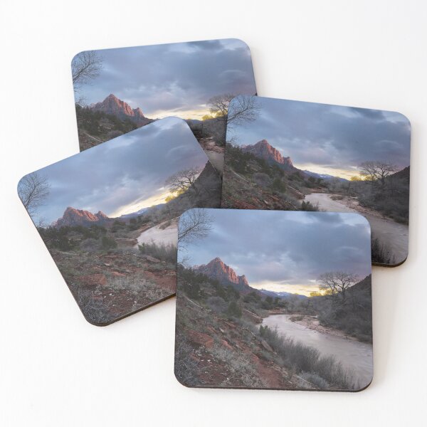 Item preview, Zion National Park The Watchman Sunset Photograph designed and sold by emchangphoto.