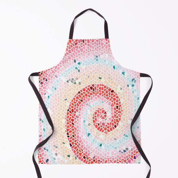 Item preview, Pink background wave mosaic tile pattern designed and sold by by-jwp.