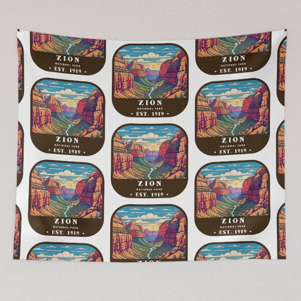 Item preview, Vintage Zion National Park designed and sold by RabbitK.