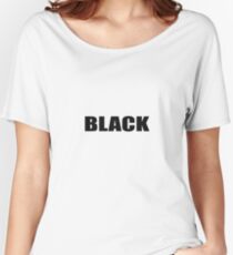 Black Women's Relaxed Fit T-Shirt