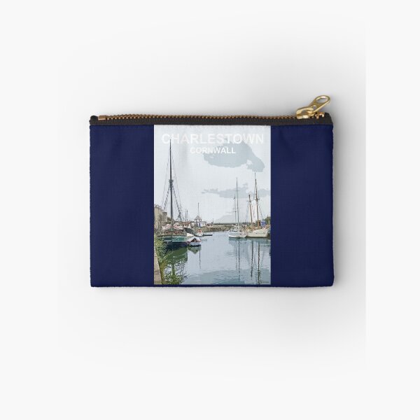 Item preview, Charlestown Cornwall. Cornish gift Kernow Travel location poster, St Austell designed and sold by BarbaraGlebska.