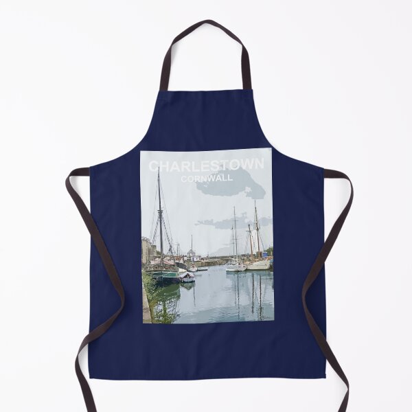 Item preview, Charlestown Cornwall. Cornish gift Kernow Travel location poster, St Austell designed and sold by BarbaraGlebska.