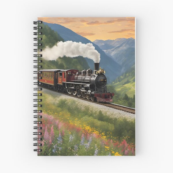 Item preview, Vintage Steam Locomotive Poster designed and sold by galactify.
