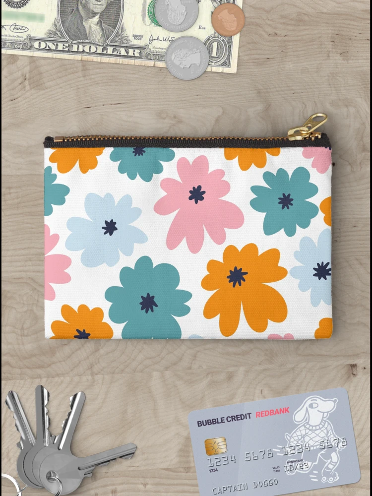 Thumbnail 3 of 4, Zipper Pouch, Colorful Roses Garden designed and sold by InfinityPattern.