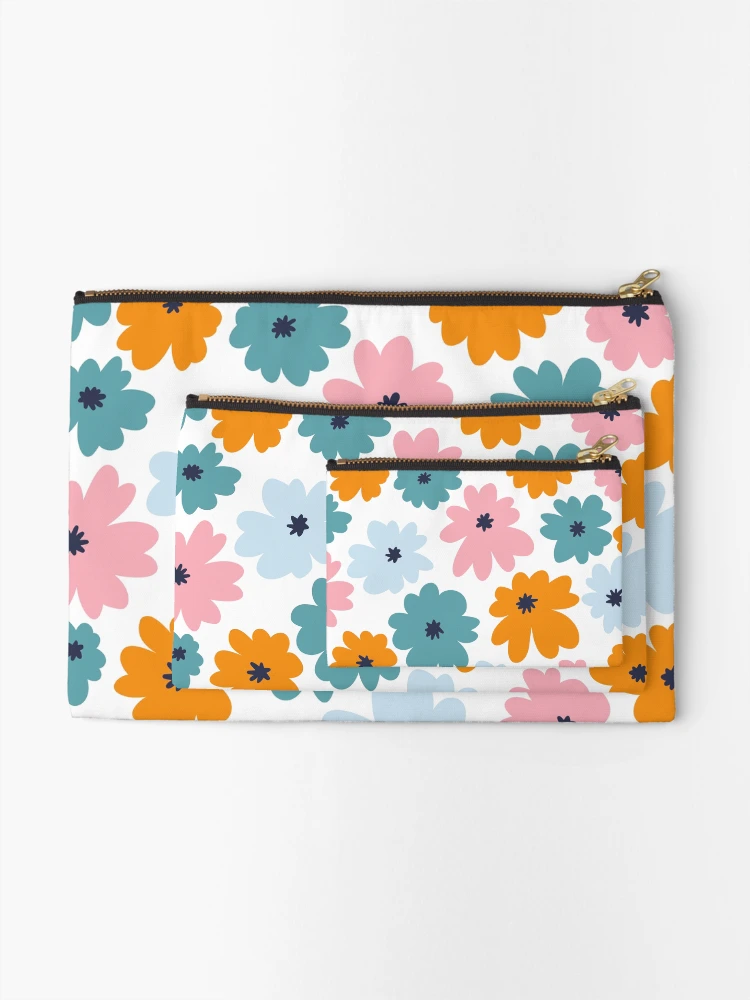 Thumbnail 2 of 4, Zipper Pouch, Colorful Roses Garden designed and sold by InfinityPattern.