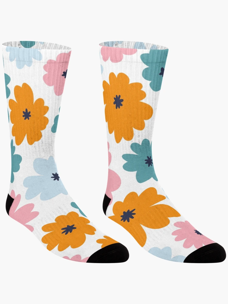 Thumbnail 3 of 5, Socks, Colorful Roses Garden designed and sold by InfinityPattern.