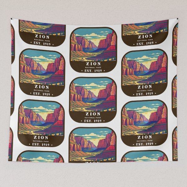 Item preview, Vintage Zion National Park designed and sold by RabbitK.