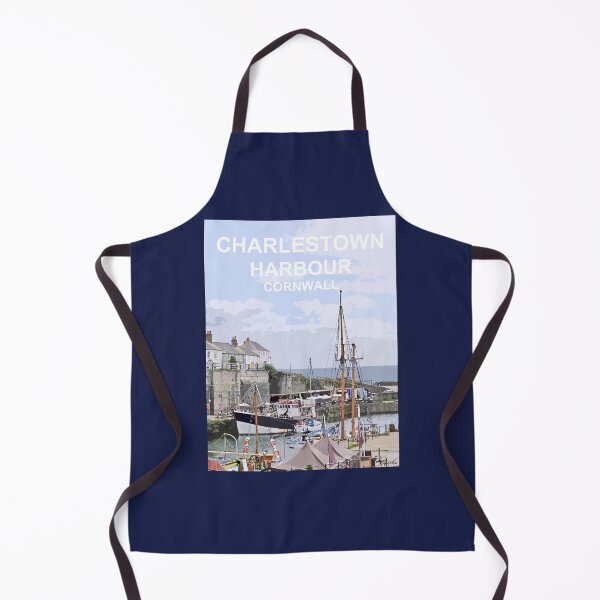 Item preview, Charlestown Harbour Cornwall. Cornish gift Kernow Travel location poster, St Austell designed and sold by BarbaraGlebska.