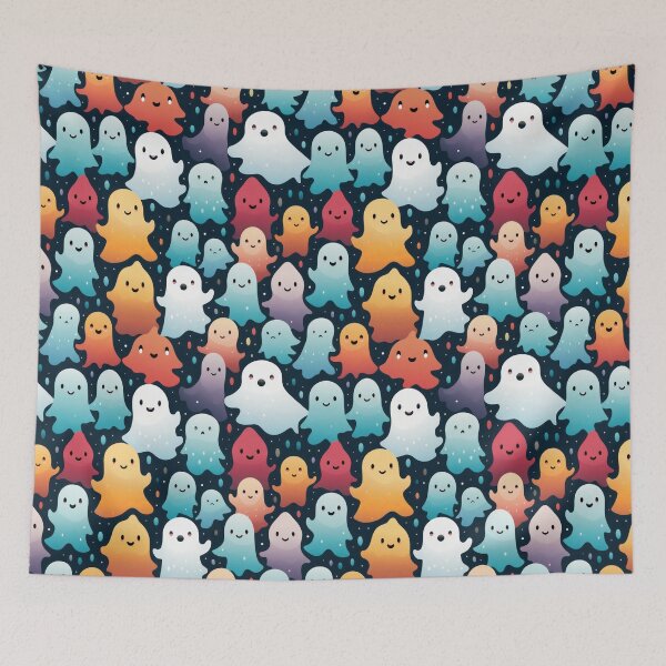 Item preview, Ethereal Echoes: Boo-tiful Ghosts Pattern designed and sold by KaleidoKiosk.