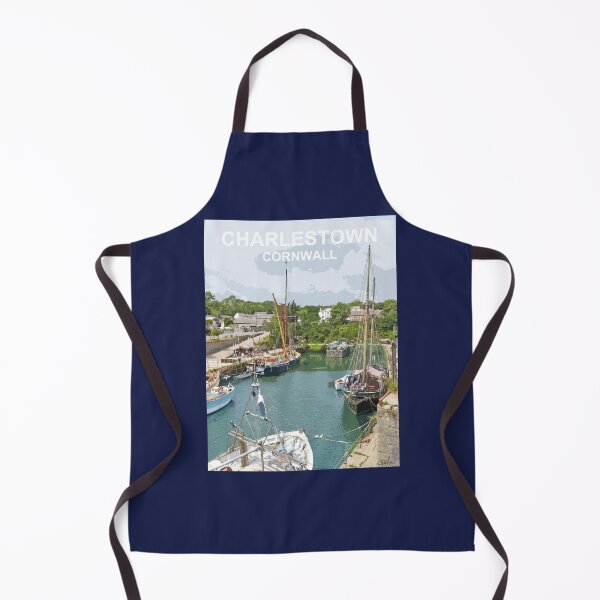 Item preview, Charlestown Cornwall. Cornish gift Kernow Travel location poster, St Austell designed and sold by BarbaraGlebska.