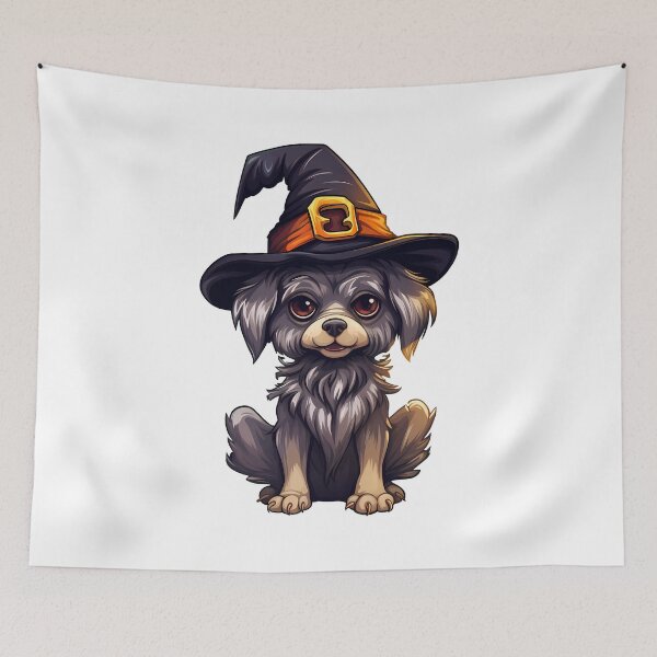 Item preview, Halloween Scary Witcher Dog: Bewitching Fright designed and sold by hamishby.