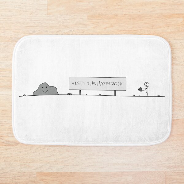 Item preview, Visit the Happy Rock! designed and sold by MegaMagicMan.