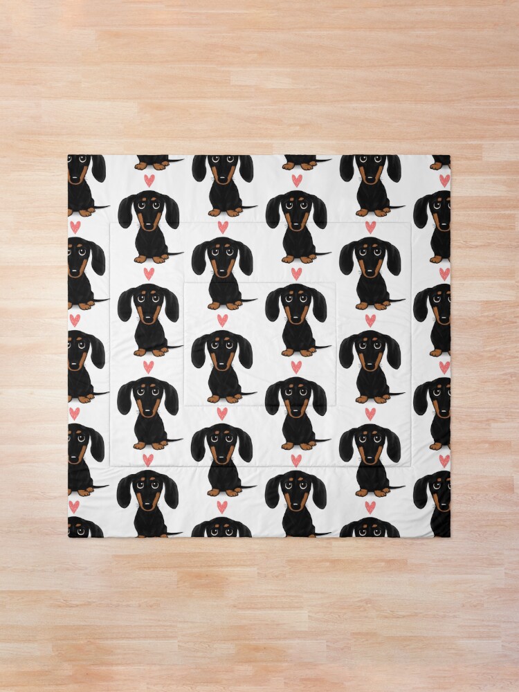 weiner dog comforter