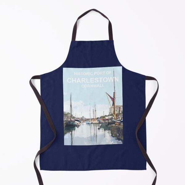 Item preview, Historic Port Charlestown Cornwall. Cornish gift Kernow Travel location poster, St Austell designed and sold by BarbaraGlebska.