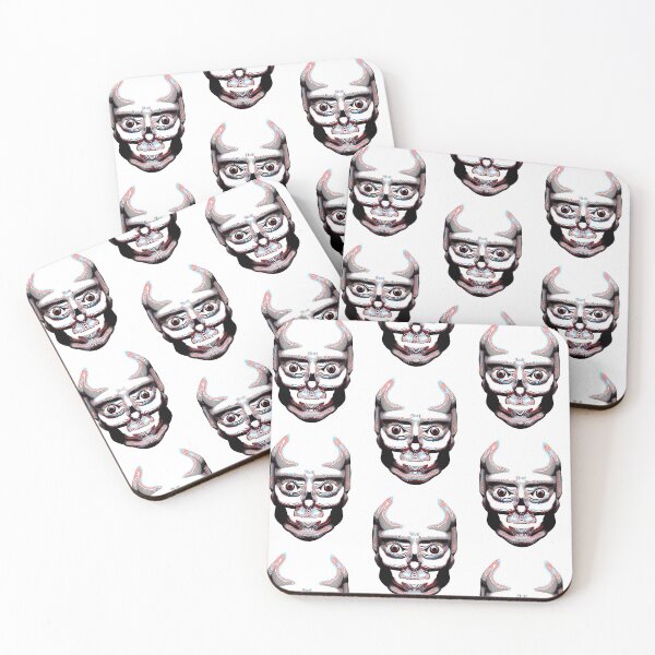 Item preview, Halloween Front-Facing Skull Original Artwork (Wavy) designed and sold by RLKArtDesign.