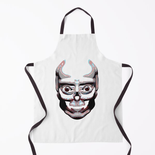 Item preview, Halloween Front-Facing Skull Original Artwork (Wavy) designed and sold by RLKArtDesign.