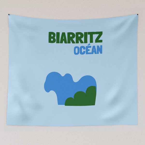 Item preview, Biarritz colorful abstract ocean designed and sold by eilaroc.