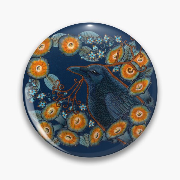 Aperçu de l'œuvre Corbeau fleur de lune créée et vendue par Ravenari.
