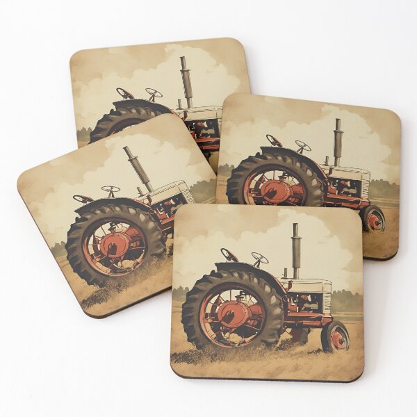 Item preview, Vintage Farm Tractor Poster designed and sold by galactify.