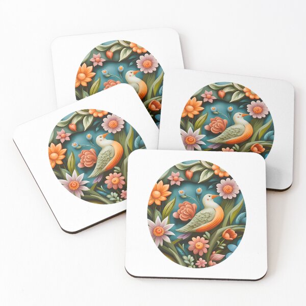 Item preview, Bird and Floral Mural Design designed and sold by Charmy Design.
